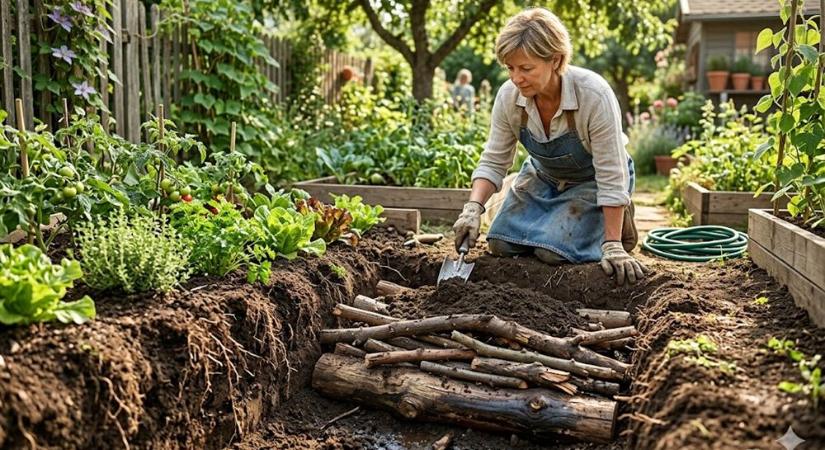 Elásott fa az ágyás alatt? A trükk, amitől kevesebbet kell locsolni nyáron