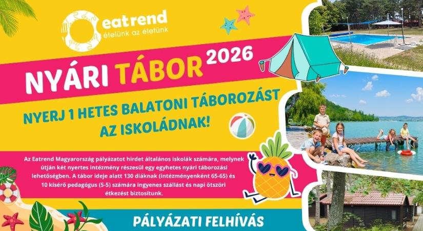 Ingyenes balatoni táborozást nyerhetnek iskolák