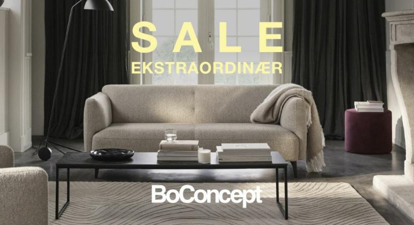 Exkluzív BoConcept akció 2026 április 26‑ig – prémium dán design bútorok kedvezménnyel!