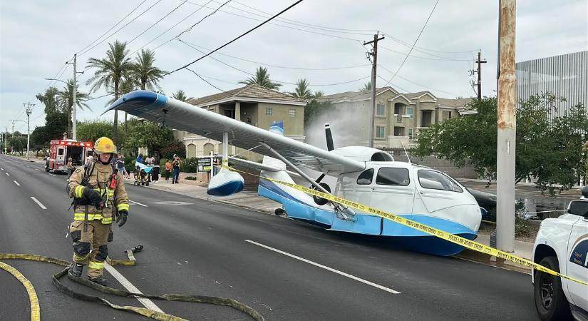 Kisrepülő zuhant egy forgalmas útra, hajszálon múlt a tragédia