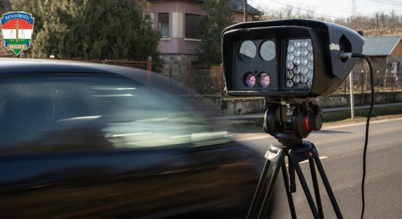 Szerda reggeltől csütörtök reggelig folyamatosan zajlik a sebességmérés