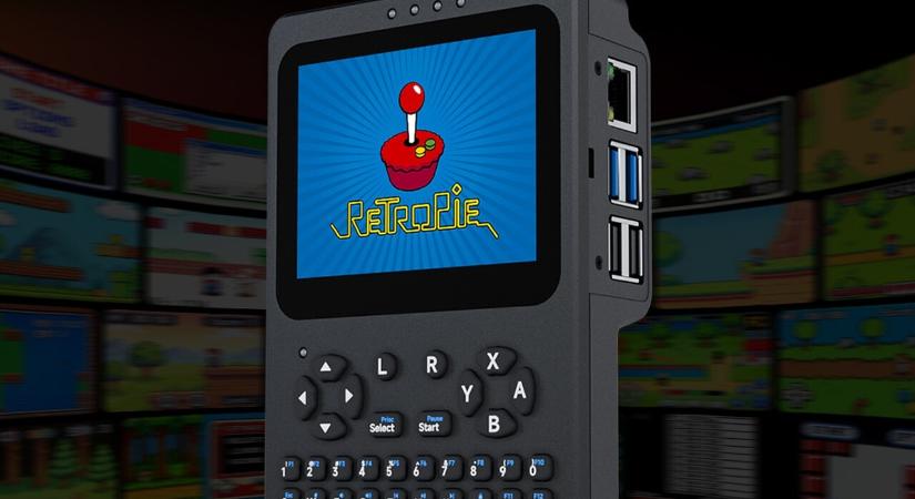 Hordozható Linux terminál billentyűzettel és érintőképernyővel