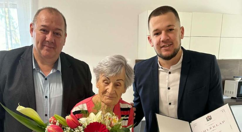 95 gyertyát fújt el Jánosházán Kiss Károlyné