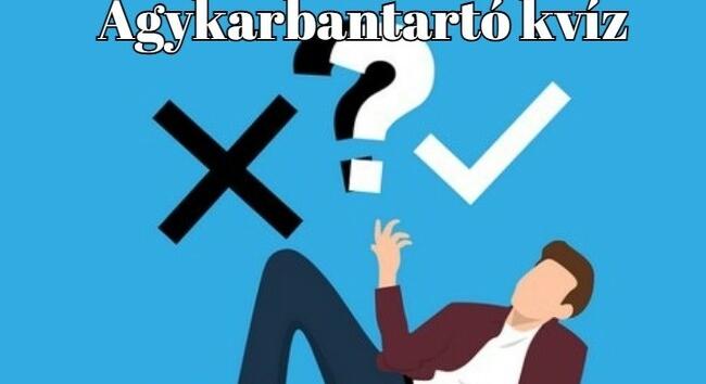 Ha azt mondom, agykarbantartó, ti már tudjátok, mi következik! Kvíztime!