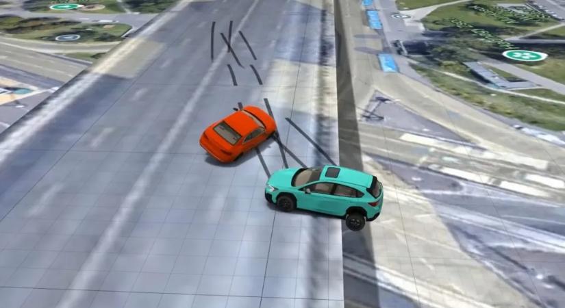 Igazságügyi szakértő rekonstruálta, hogyan zuhanhatott le az autó a Váci úti felüljáróról