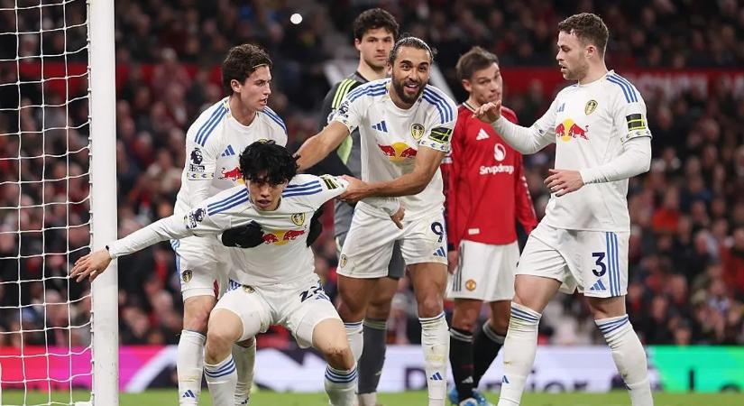 Casemiro fejese kevés volt, Okafor duplájával a Leeds United legyőzte a Manchester Unitedet