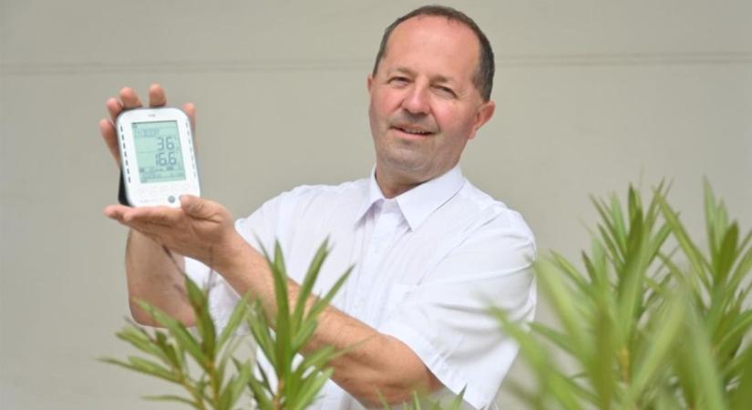 Áldozó István főlevéltáros az Év meteorológiai észlelője lett, hobbija az időjárás