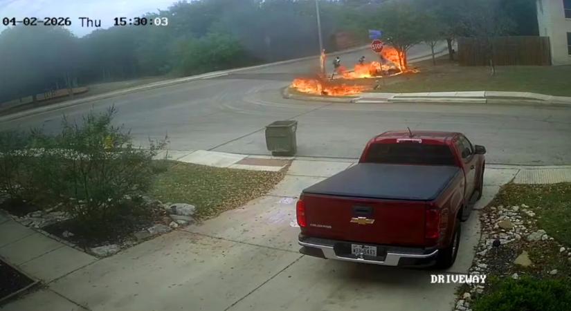 Horrorfilmmé változott egy csendes utca, csoda, hogy senki sem halt meg