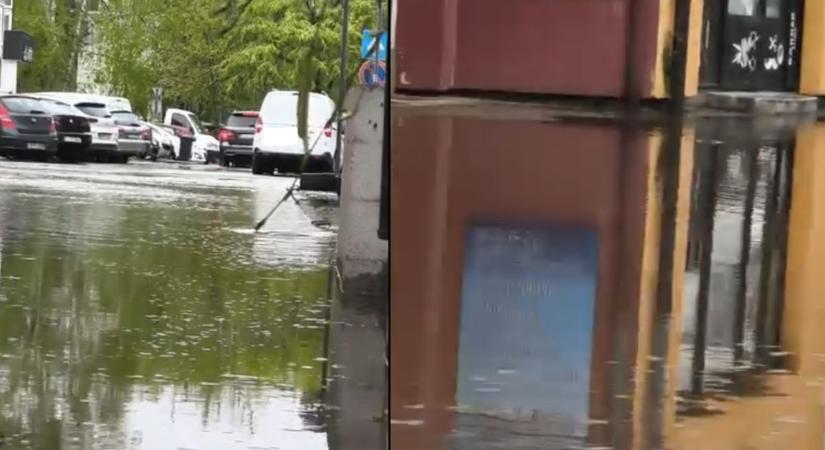 Félelmetes látvány! Víz alá került Nyíregyháza! (videóval)