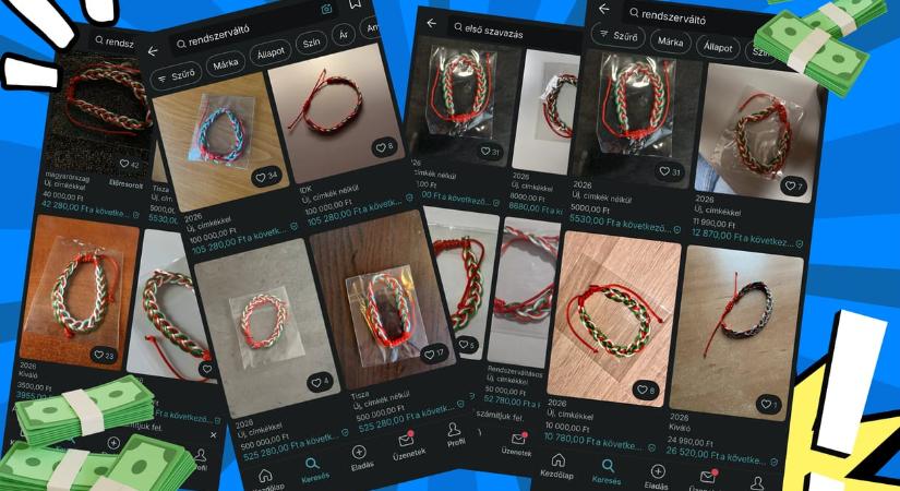 Döbbenetes árakon árulják az első szavazóknak szánt karkötőket