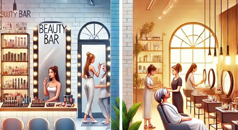 Beauty bar vs. szalon: mi a különbség?