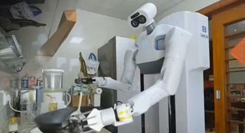 Videón a háztartási robot, ami beveti az ágyat, reggelit főz, ruhát mos és még a táskádat is hozza