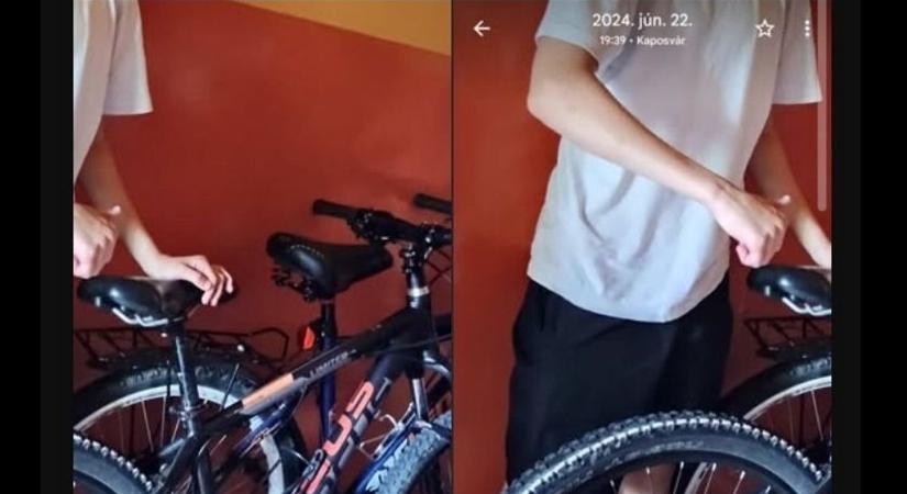 Elloptak egy kerékpárt a Kaposvár Plaza elől – összefogást kér a tulajdonos családja