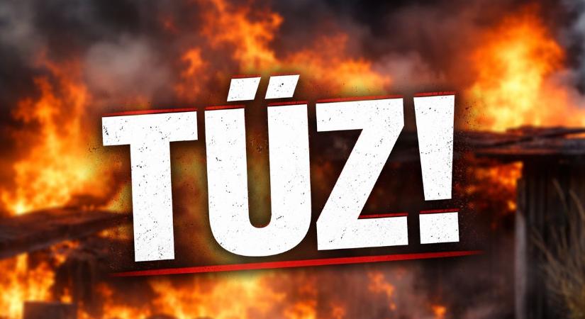 Tűz: ijesztő jelenetek Ramocsaházán, melléképület égett