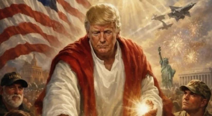 Trump Jézusként ábrázolta magát? – Hajmeresztő magyarázatot adott, mit akart a már törölt fotóval