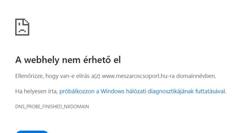 Még mindig elérhetetlen Mészáros Lőrinc cégcsoportjának honlapja
