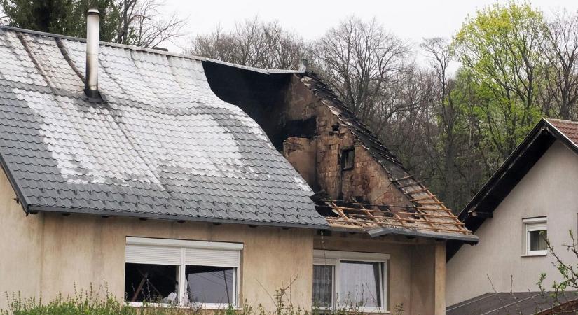 Lakhatatlanná vált a zirci tűzben érintett családi ház (helyszíni képek  videó)