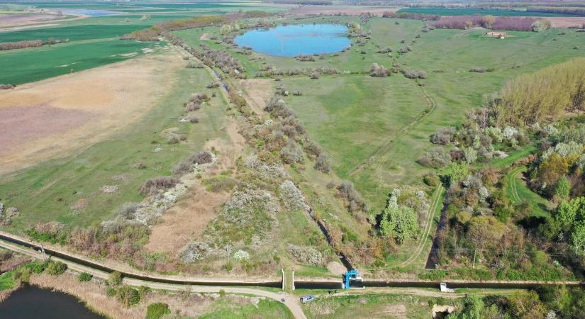 Elárasztott a víz egy 20 hektárnyi területet a Jászkunságban, váratlan helyről tört elő