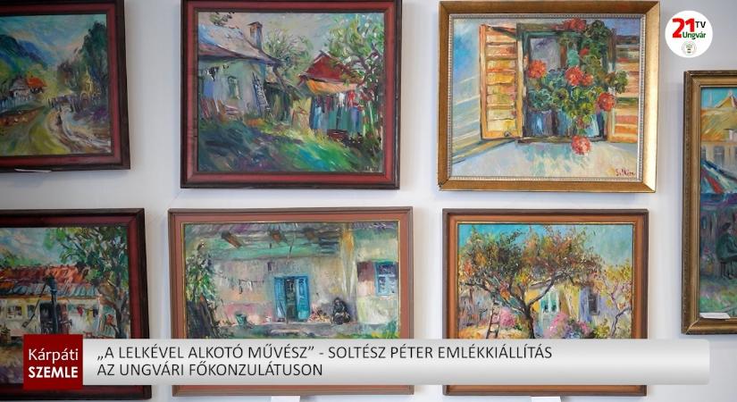 „A lelkével alkotó művész” - Soltész Péter emlékkiállítás az ungvári főkonzulátuson (videó)