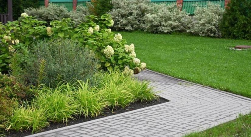 A beton szegélykő meghatározza az összképet