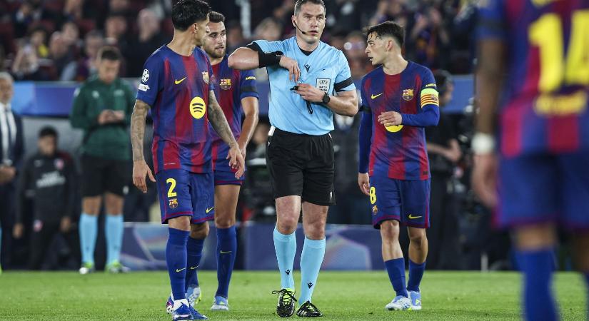 Nekiment a Barcelona a magyar bírónak - így reagált az UEFA