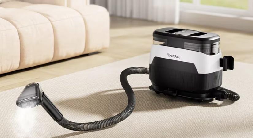 Teendow C6 Max gőzölős kárpittisztító és fertőtlenítő gép akcióban az Aliexpress oldalán