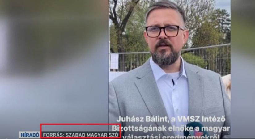 Ilyen nincs és mégis van: a Szabad Magyar Szó az M1 Híradójában