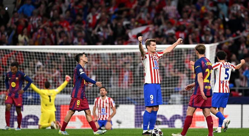 BL: hiába nyert a Barcelona, az Atlético Madrid jutott a legjobb négy közé – videóval