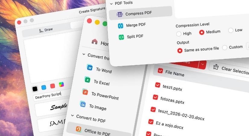 PDF tömörítés, PDF konvertálás és PDF szerkesztés ingyenes programmal