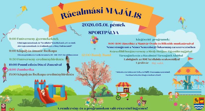 Nem csak egy majális – egész napos programdömping Rácalmáson