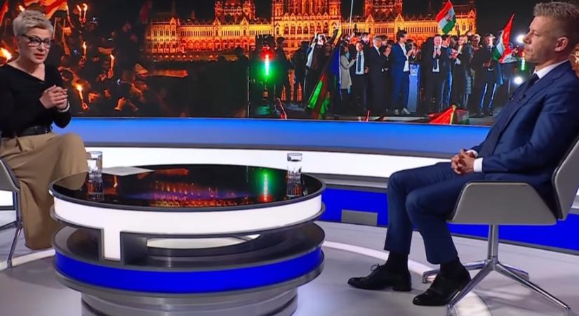 Éles szóváltások az M1-en: Magyar Péter szerint „propagandát olvasnak fel” a közmédiában