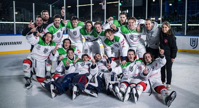 Jégkorong: debreceniekkel a soraiban lett tornagyőztes a válogatott