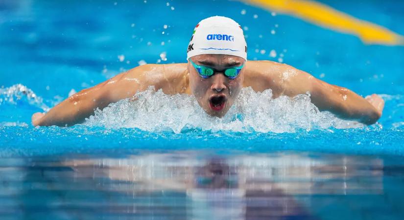 Milák Kristóf újra medencében, azonban 16 éves kora óta nem úszott ilyen gyenge időt