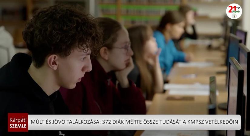 Múlt és jövő találkozása: 372 diák mérte össze tudását a KMPSZ vetélkedőin (videó)