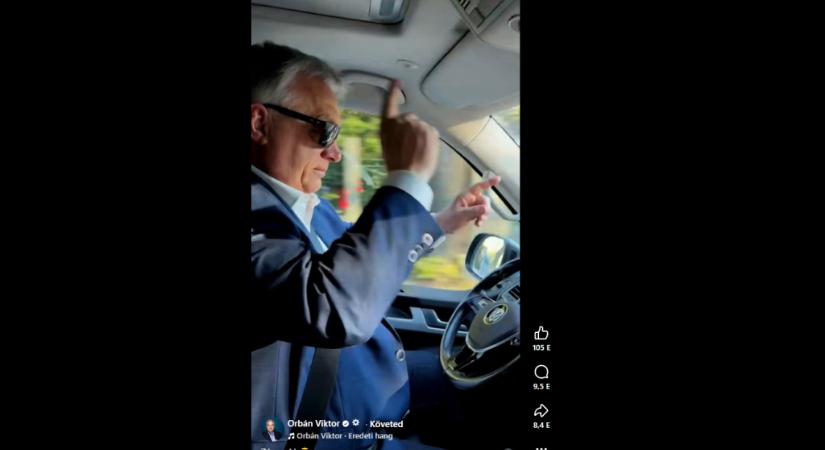 Feljelentették Orbán Viktort, mert elengedte a kormányt vezetés közben