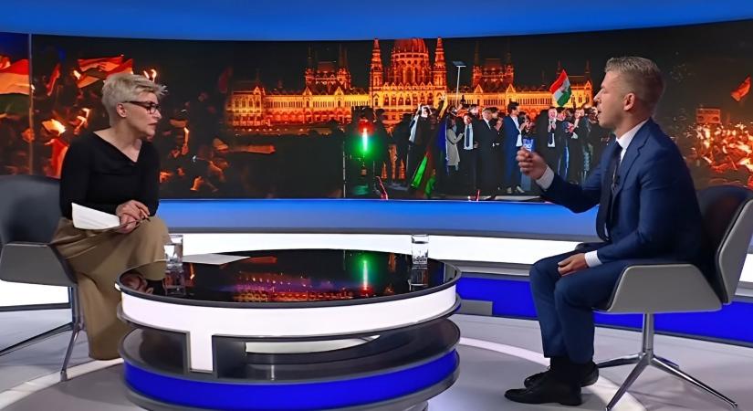 Totális káosz tört ki az M1 stúdiójában élő adásban Magyar Péter interjúján, megindult az adok-kapok