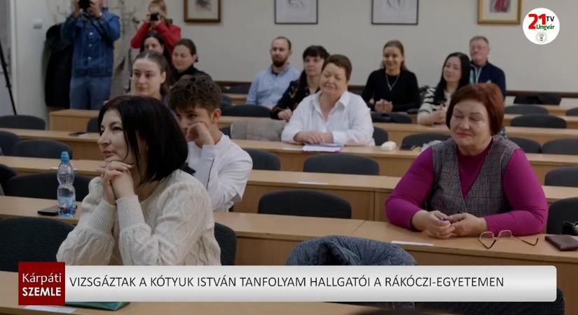 Vizsgáztak a Kótyuk István tanfolyam hallgatói a Rákóczi-egyetemen (videó)