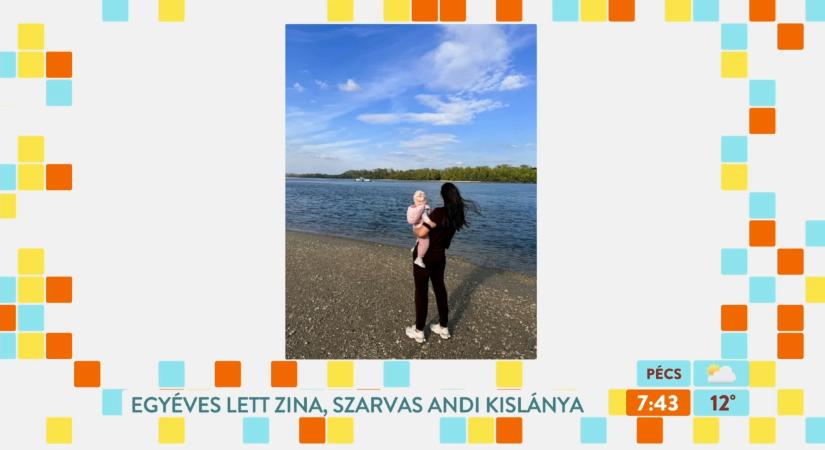 Szarvas Andi kislánya 1 éves lett – így változott az élete