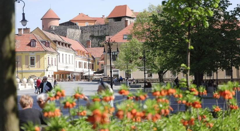 Gejzír tört fel Eger belvárosában – tűzcsap miatt szünetelhet a vízszolgáltatás egy utcában - videóval