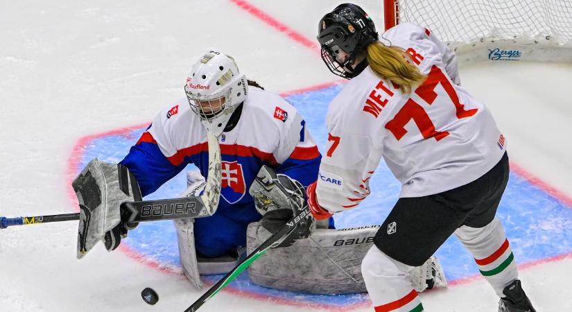 A magyar női hokiválogatott kikapott Szlovákiától Budapesten