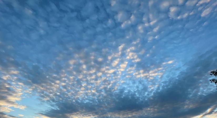 Időjárás: 24 fok közelébe melegszik a levegő csütörtökön, de azért az ég megdörrenhet