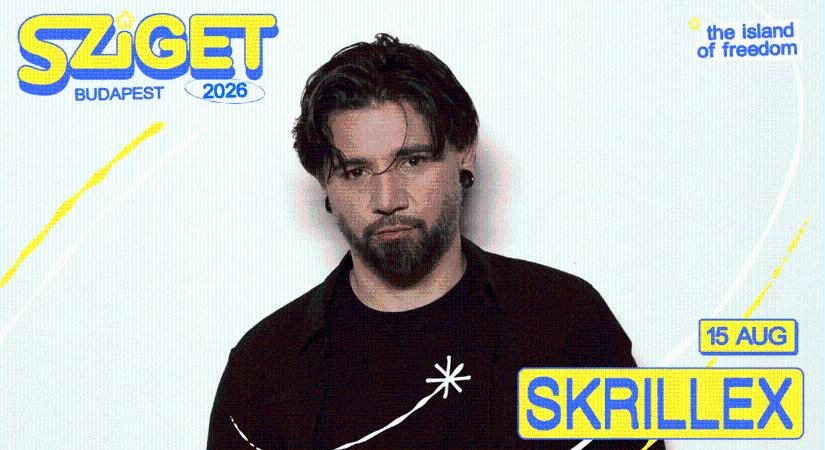 Skrillex lép fel a Sziget utolsó napján