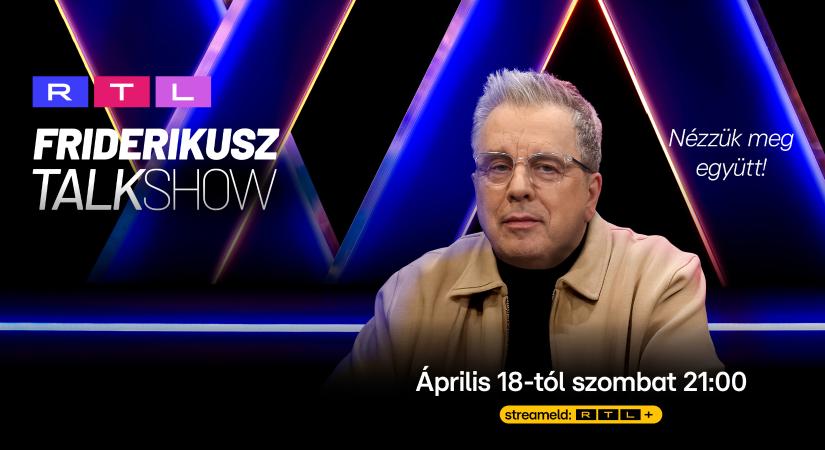 Friderikusz visszatér: Ők lesznek az RTL új talkshow-jának első vendégei