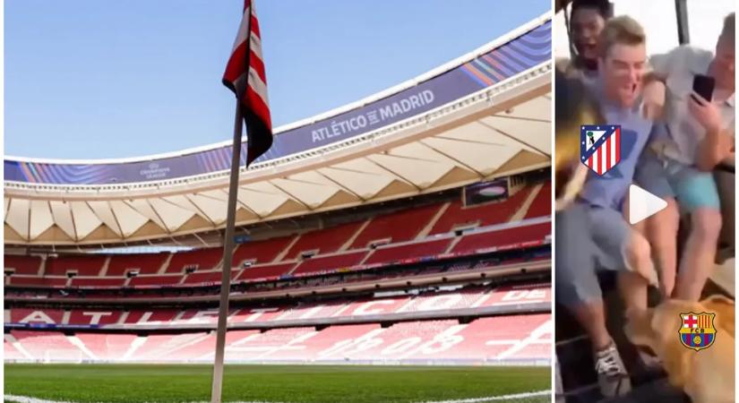 Az Atlético Madrid több posztban is a legyőzött Barcelonán gúnyolódik