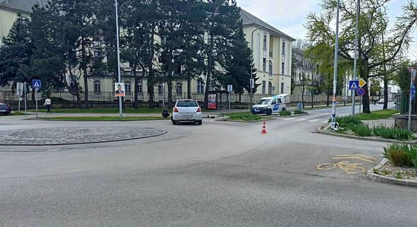 Elektromos rollerest ütöttek el Szombathelyen - fotó