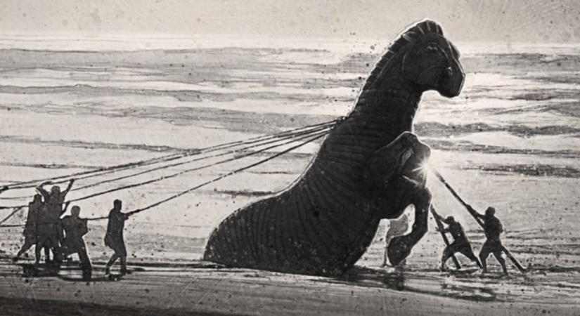 "Ezt a filmet kész rémálom volt leforgatni - a jó értelemben véve" - nyilatkozta Christopher Nolan az Odüsszeiáról, melynek leleplezték a brutális trójai falovas jelenetét