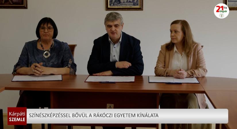 Színészképzéssel bővül a Rákóczi egyetem kínálata (videó)