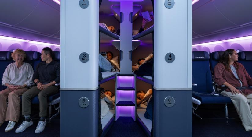 Emeletes ágy a turistaosztályon: új szintre emeli a hosszú távú repülést az Air New Zealand
