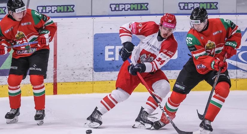 Sima vereséget szenvedett a magyar jégkorong-válogatott a lengyelektől