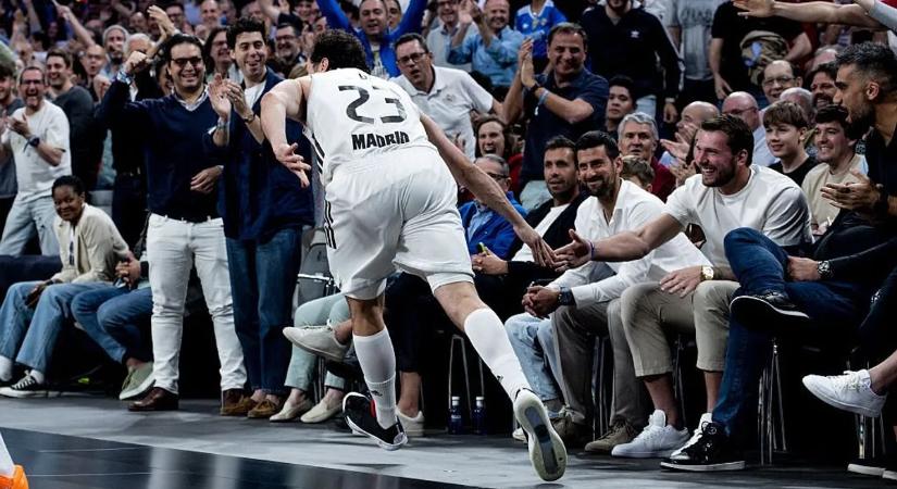 A Real Madrid Donciccsal és Djokoviccsal az első sorban verte a Crvena zvezdát a férfi kosárlabda Euroligában